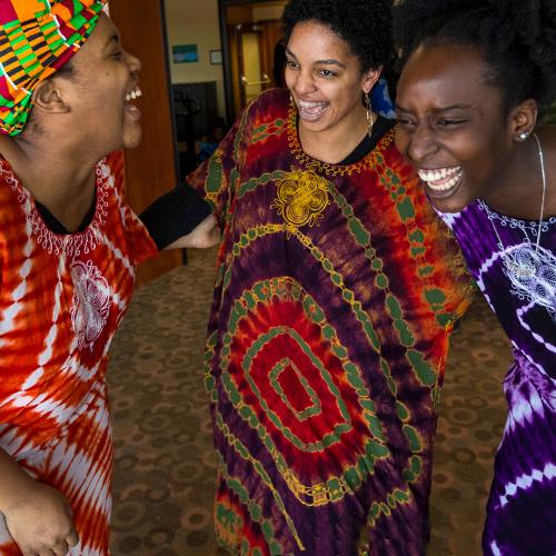 3 women laughing